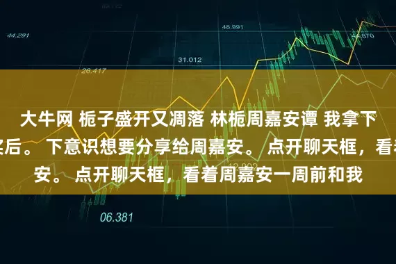 大牛网 栀子盛开又凋落 林栀周嘉安谭 我拿下全国创意设计大赛奖后。 下意识想要分享给周嘉安。 点开聊天框,看着周嘉安一周前和我